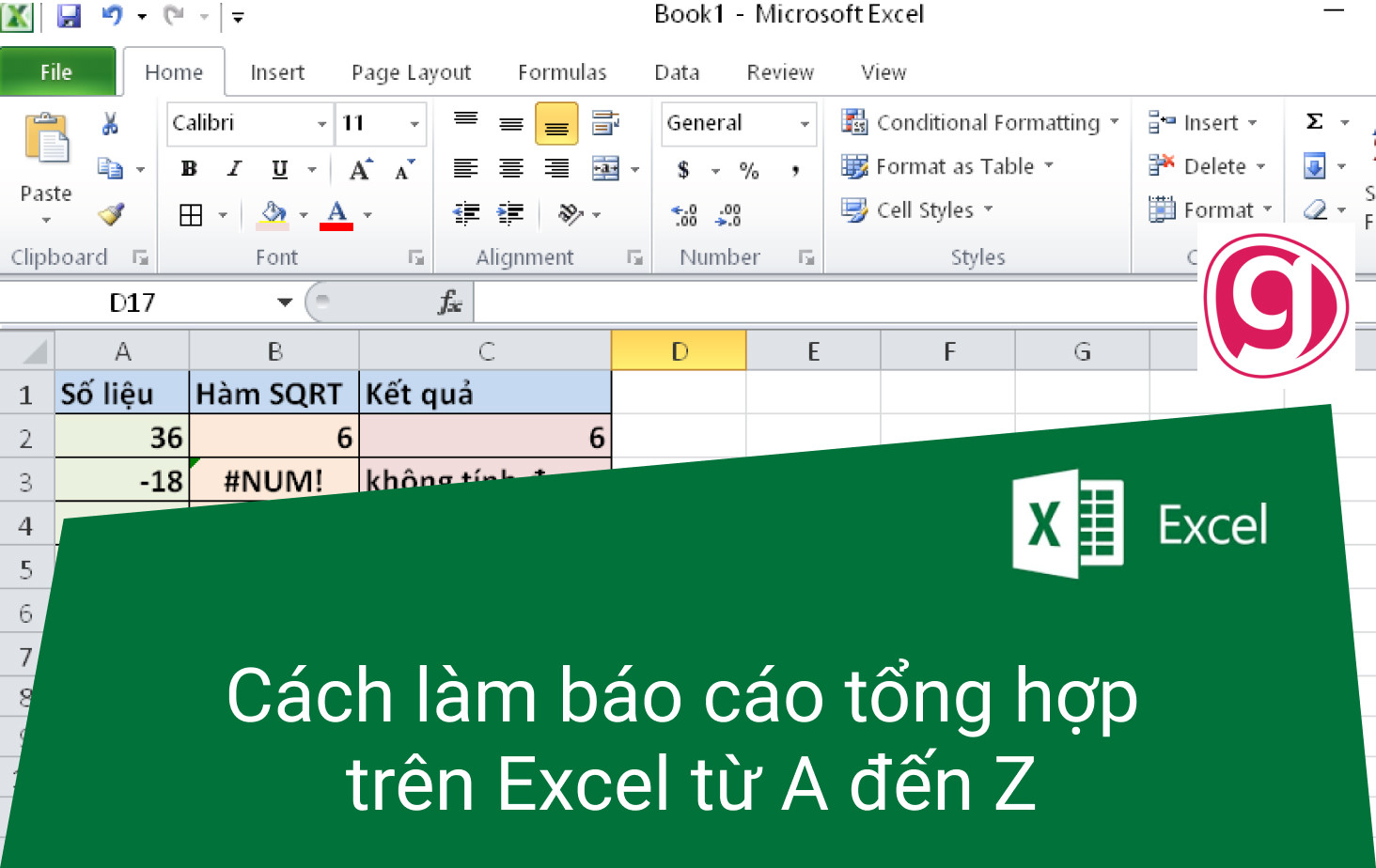 Hướng dẫn cách làm báo cáo tổng hợp trên Excel từ A đến Z